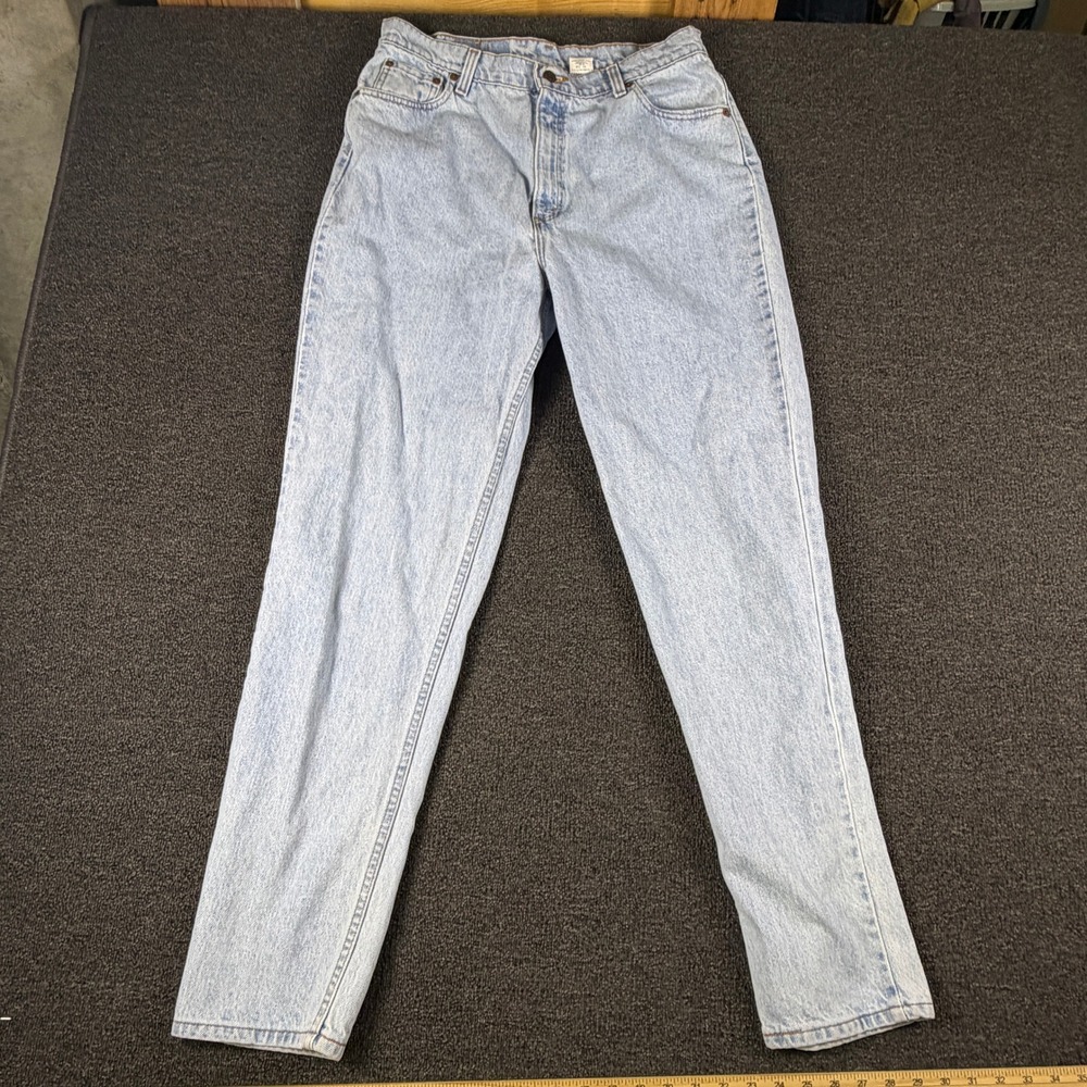 Levis Jeans Womens 18 (Fits 32x31) Long 521 Tapered Fit Light Wash High Rise